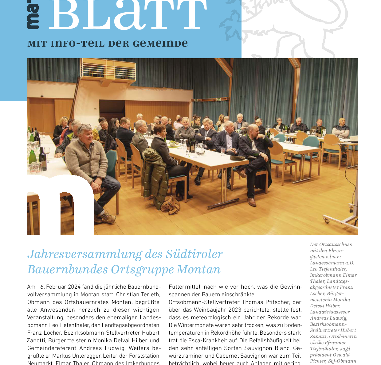 Montaner Dorfblatt - März 2024